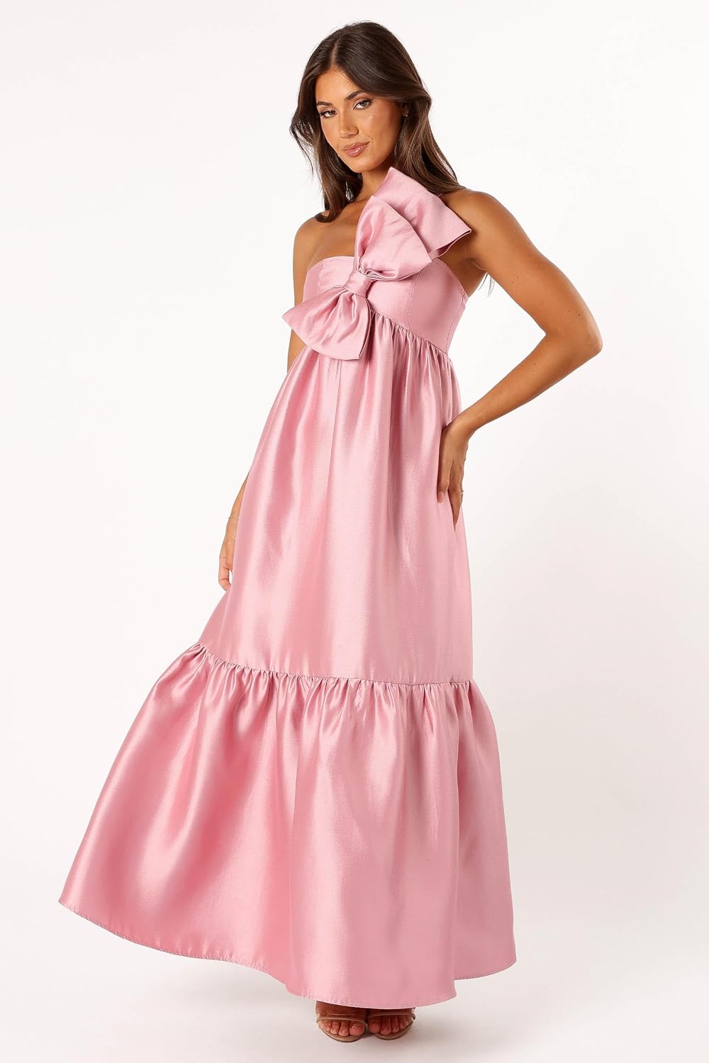 Petal & Pup Women's Betina Bow Front Maxi Dress