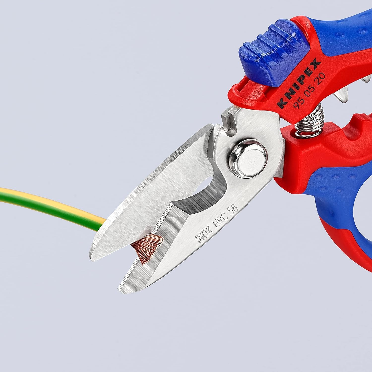 Image secondaire de Ciseaux d'Électricien Coudés Knipex 180 mm avec Poignées Ergonomiques