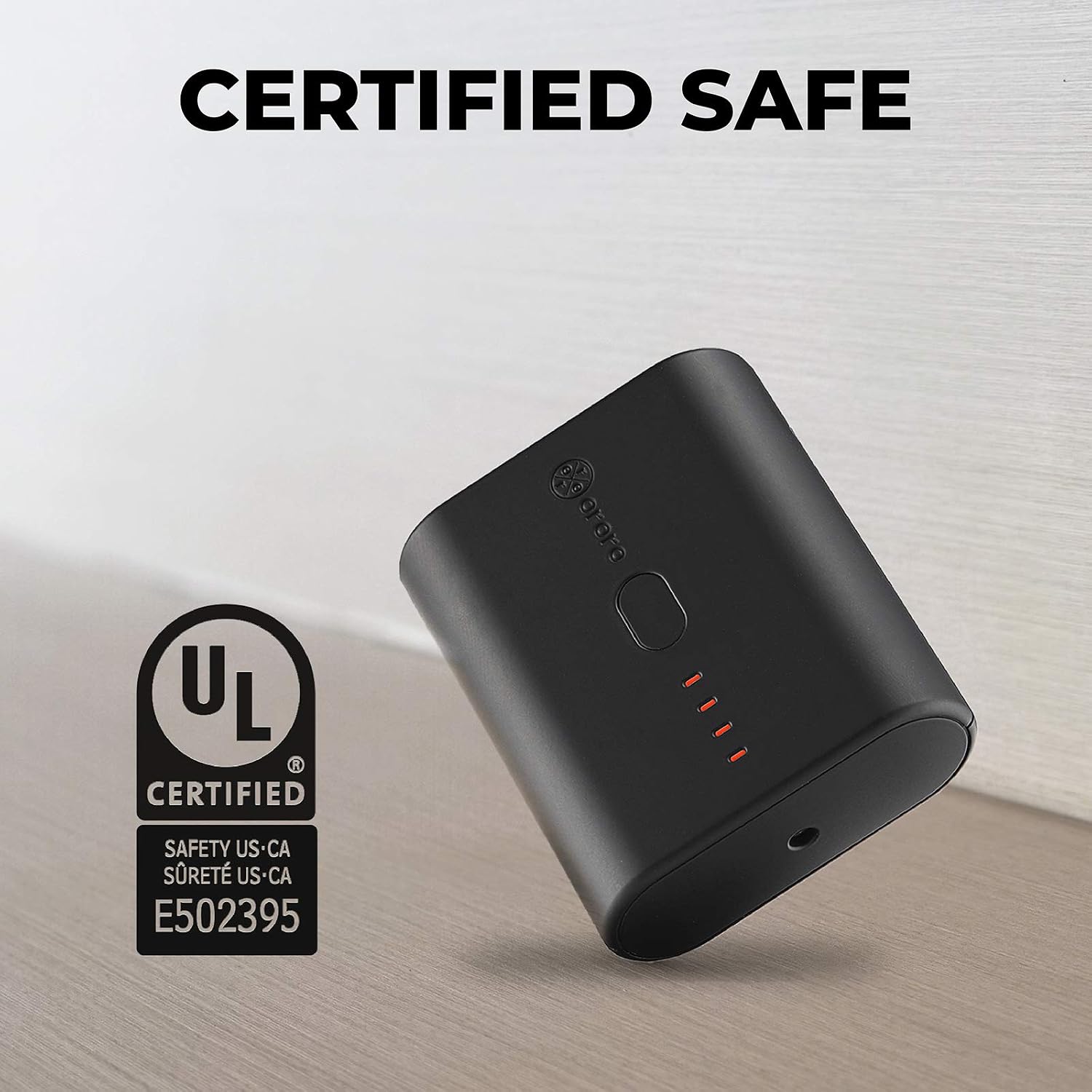 ORORO [ALL-NEW] Ultra-Compact Rechargeable Battery for Heated Vests, Heated Jackets and Heated Hoodies