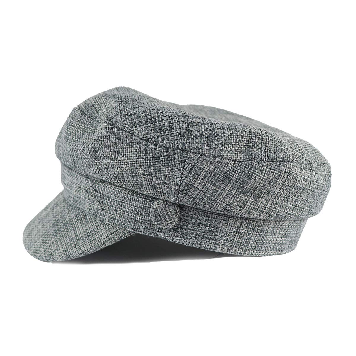 iSWEVEN 2022 Beret Cap Vintage Men Women Cap Hats Spring Summer Autumn Linen Flat Newsboy Cap Artist Painter Sailor Captain Casual Berets Caps (8103)-image-0