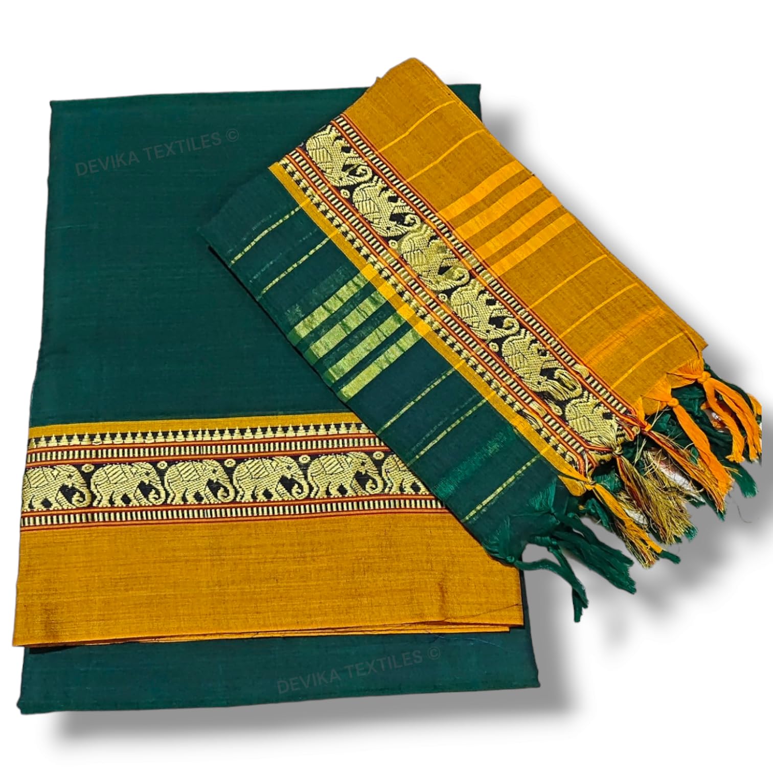 Narayanpet Cotton Dress Material, 4.5 Meters Fabric with 2.5 Meter Dupatta, Unstitched-image-15