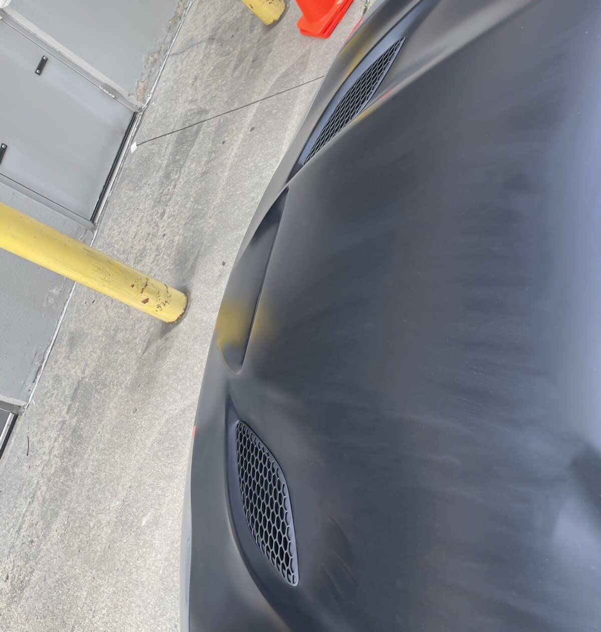 HECASA Hood Scoop Bezel Compatible With 2015-2020 Charger SRT Hellcat Grille Trim Black (Side Grilles Not Fit 2021 Models/Center Grille Fit 2021 Models)