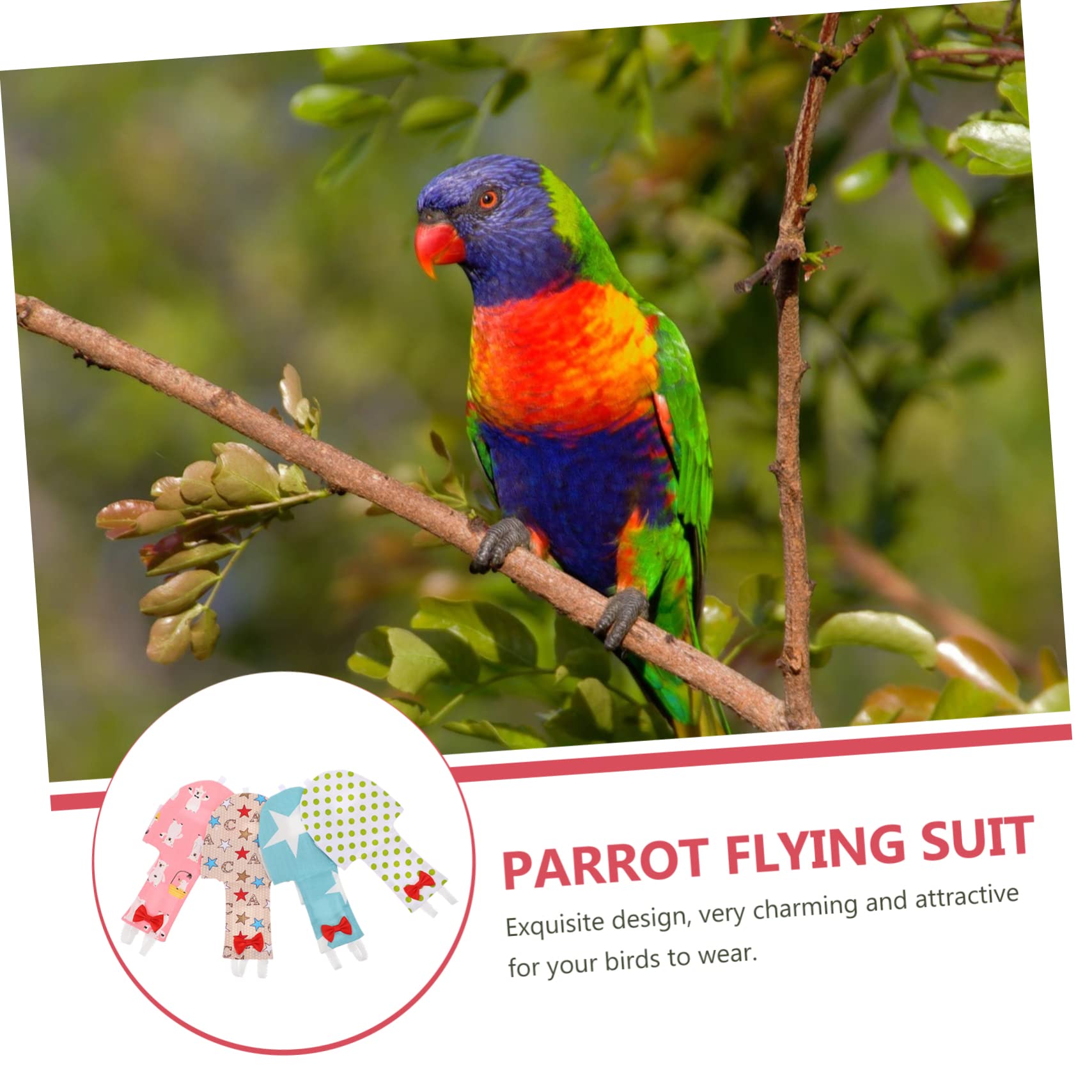 8pièces Couches Respirantes pour Oiseaux Culottes Créatives pour Perroquets Et Petits Oiseaux Accessoires De Voyage Les Fuites