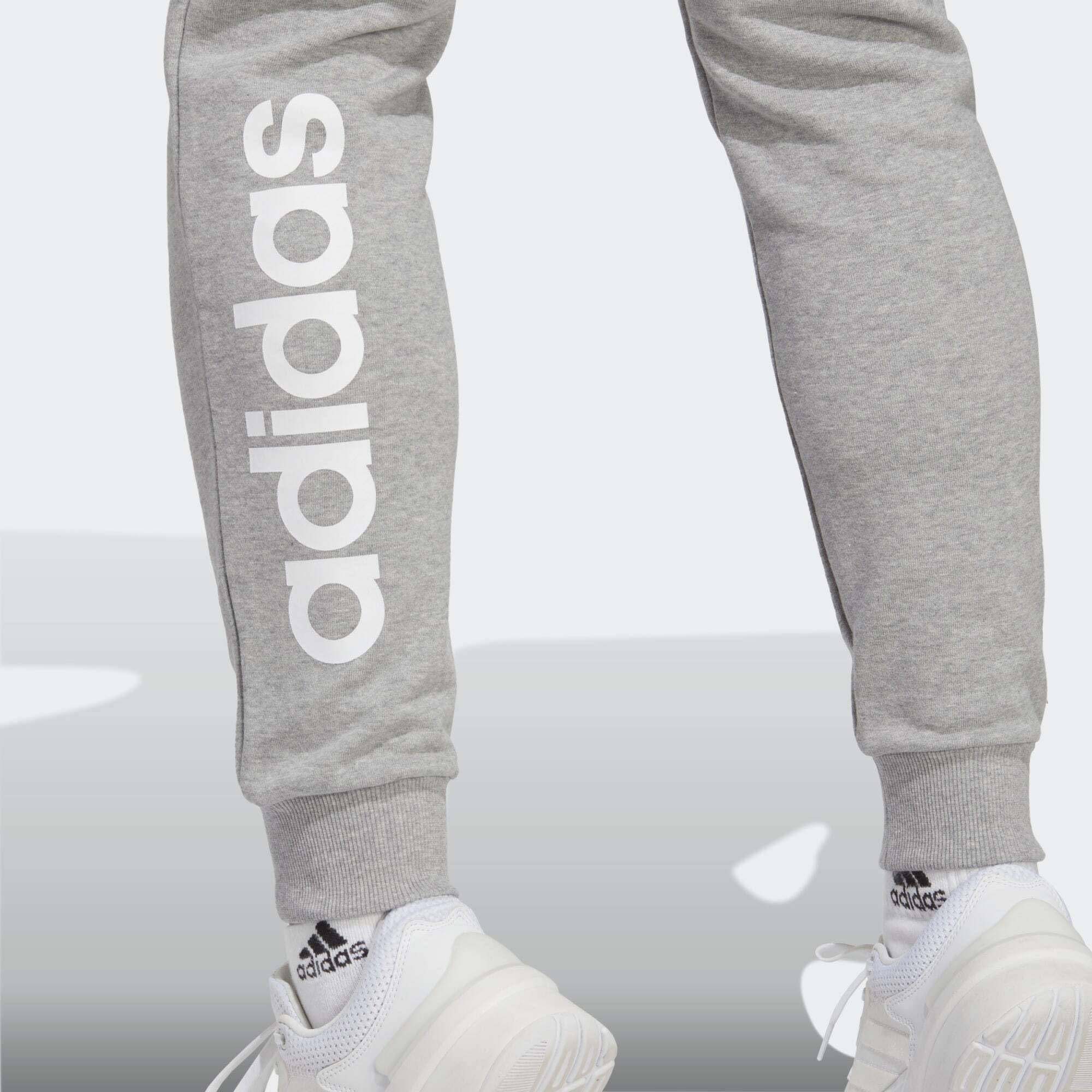 adidas Essentials Linear French Terry Cuffed Pants - Spodnie Kobiety
