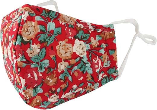 Face Mask Cotton Floral Cloth Filter Pocket Reusable Washable DN1062