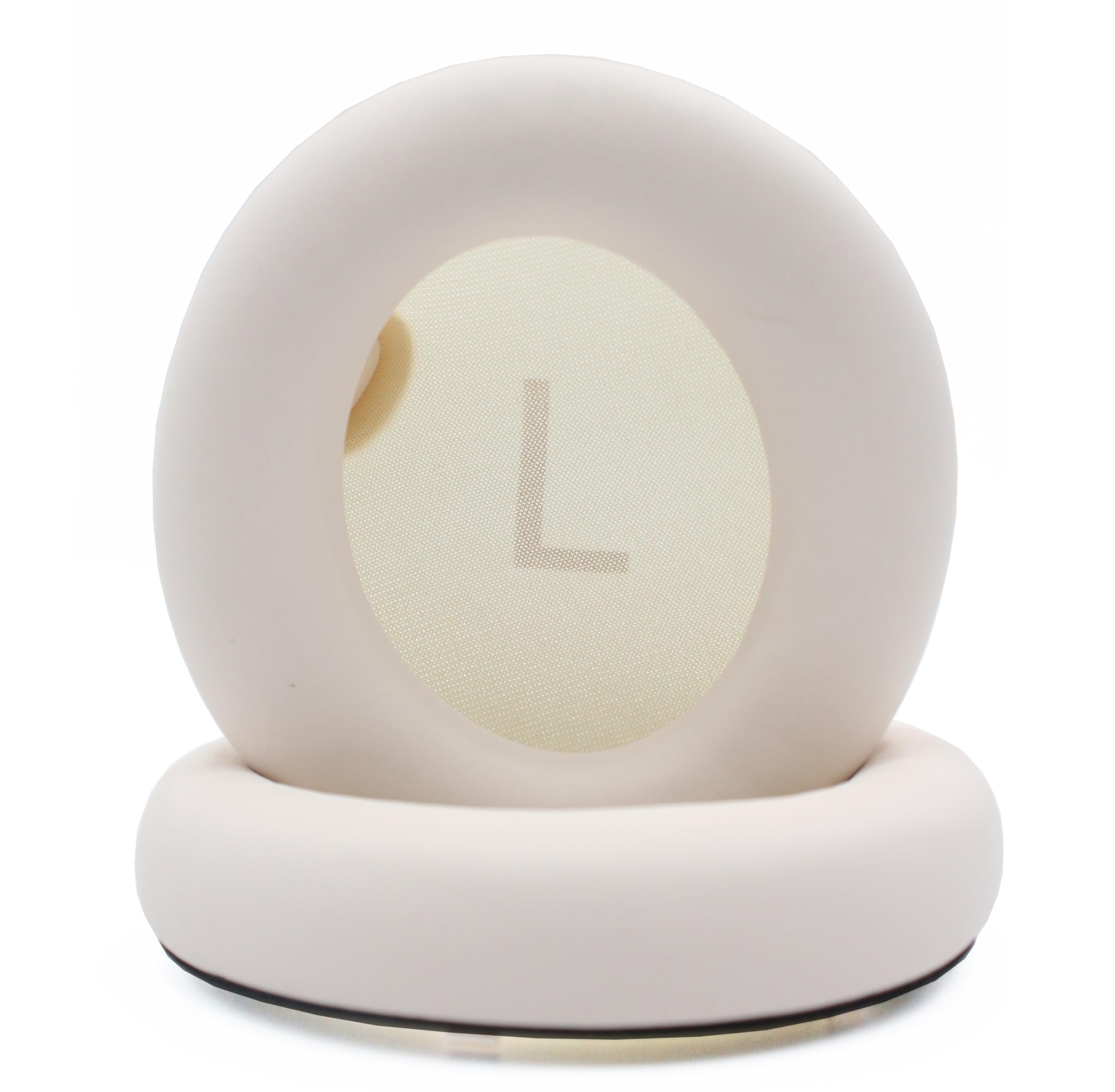 AKHQC Replacement ear pads Compatible with Anker Soundcore Space One earphones Soft and comfortable leather fabric Memory foam Support Resilient (streamer white) ONE-Streamer White