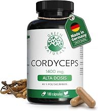 Green Naturals Cordyceps Sinensis 1.400 mg – Extracto 10:1 – 180 cápsulas