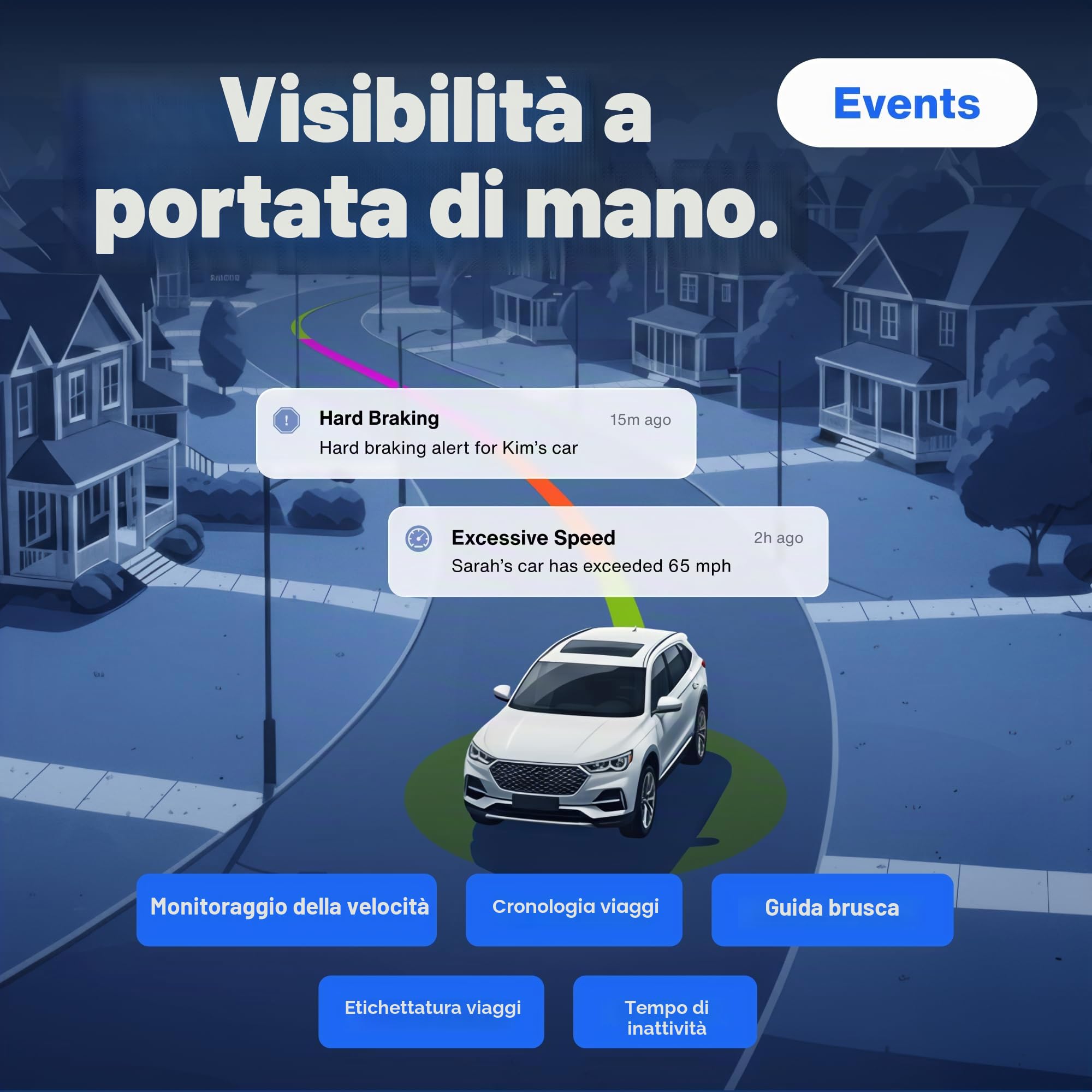 Bouncie - Auto connessa - Adattatore OBD2 - Richiesta di servizio 3G mensile da $8 - Tracciamento della posizione, abitudini di guida, avvisi, geo-recinzione, diagnostica - Famiglia o flotte - Alexa,