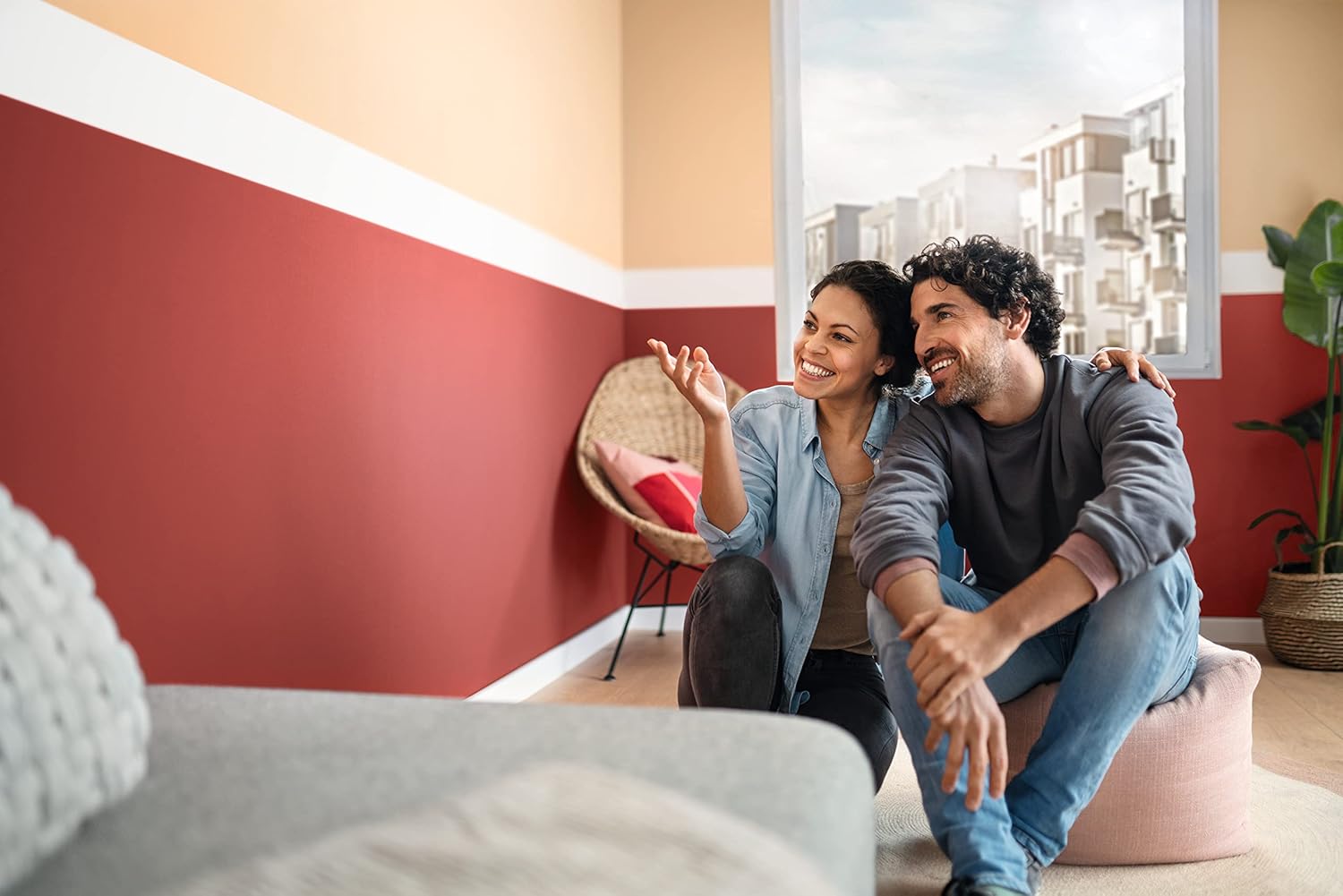 tesa Excellent Painter's Tape with Thin Paper Support for Masking for Painting Work for Paints, Varnishes and Glazes for Indoor Use 3 x 50 m x 30 mm