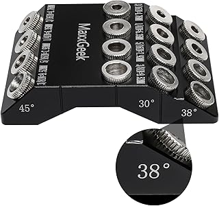 Drill Guide for 30 38 45 90 Degree Angled and Straight Holes, Added 38 Degree Portable Drill Guide for Deck Stair Handrail and Horizontal Cable Wood Post （without Drill Bit）