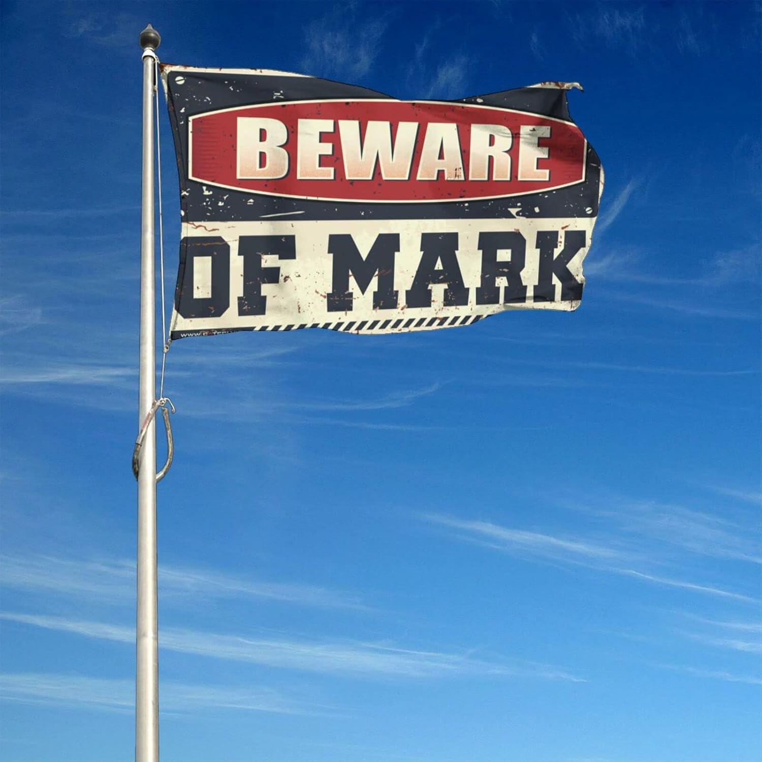 クールな装飾 For Guys Room マークフラッグ ファニーキッチン装飾 ウェルカムガーデンフラッグ (サイズ:152X244