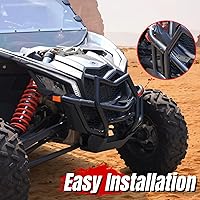 Vista 3 de A & UTV PRO Parachoques delantero para 2017-2024 2025 Can Am Maverick X3 Max Turbo R RR, tubo de acero resistente, accesorios protectores de cepillo