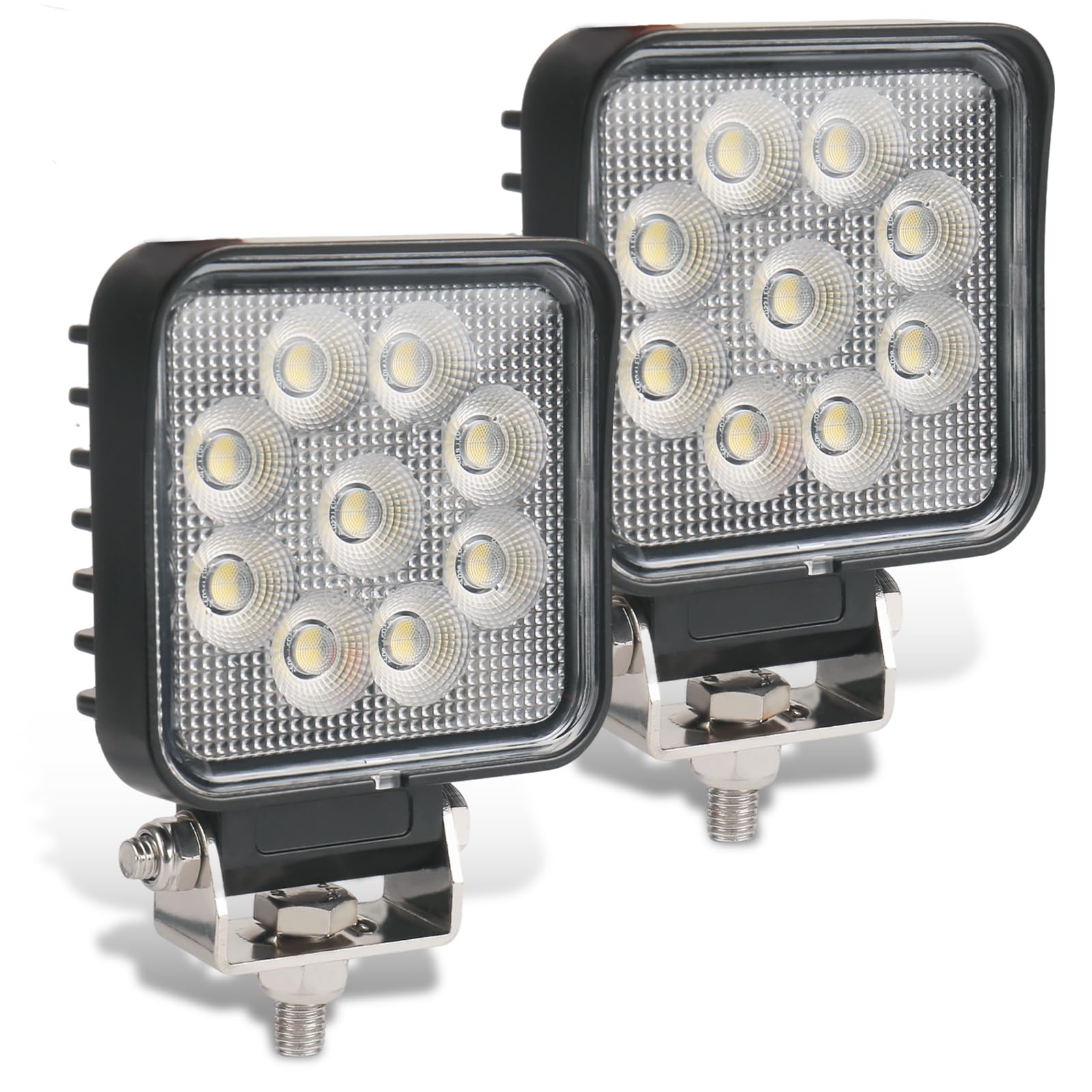 3.9" Tractor Work Lights Pod, 12V led Flood Rear Work Lights for Forklift Truck 26W, 24V Heavy Equipment Lighting ATV UTV 4x4, 2PCS