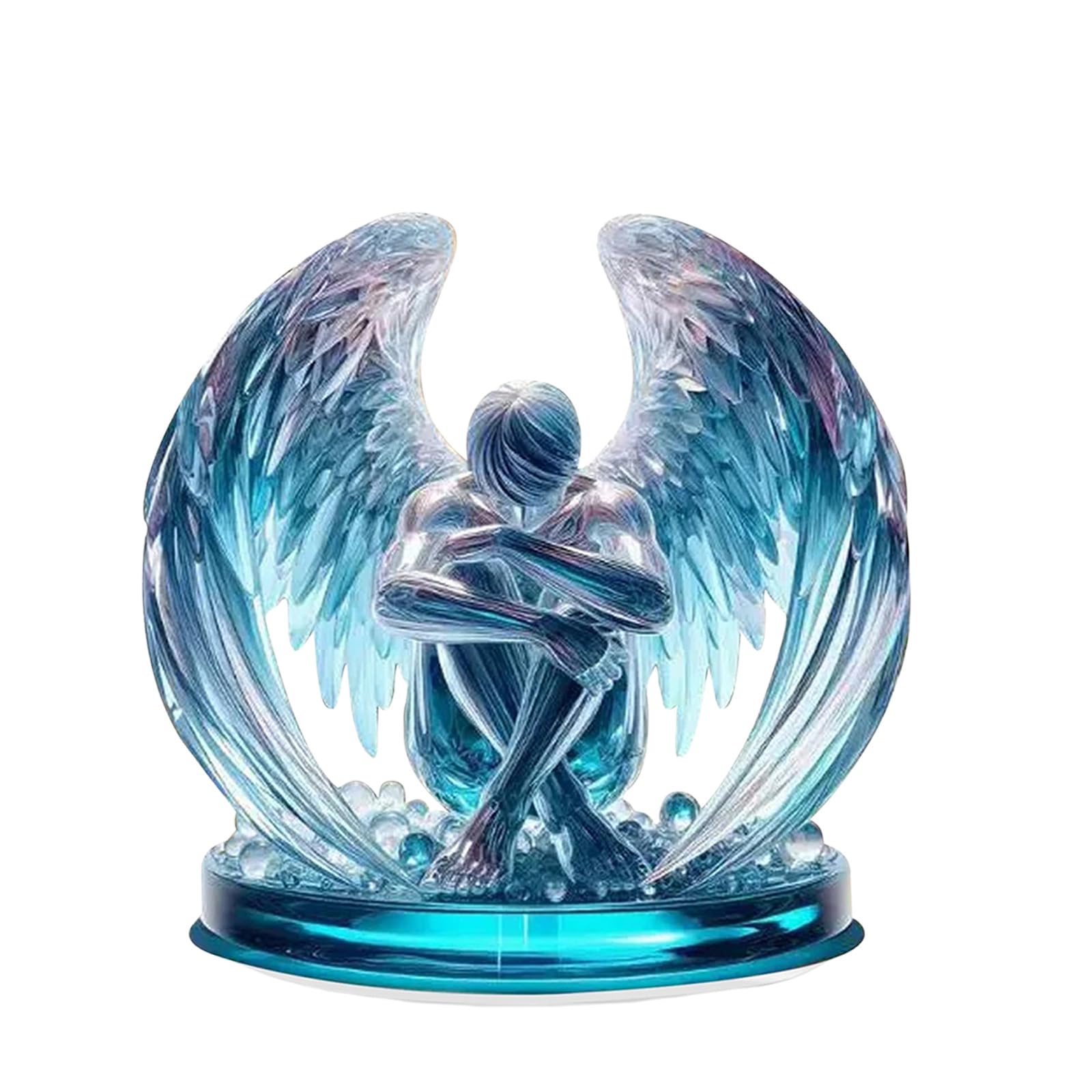 Linvimia Artistic Themed Dashboard Display 2D Acrylic Figurine Statue with Sturdy Base for Secure Placement Car Center Console Decoration