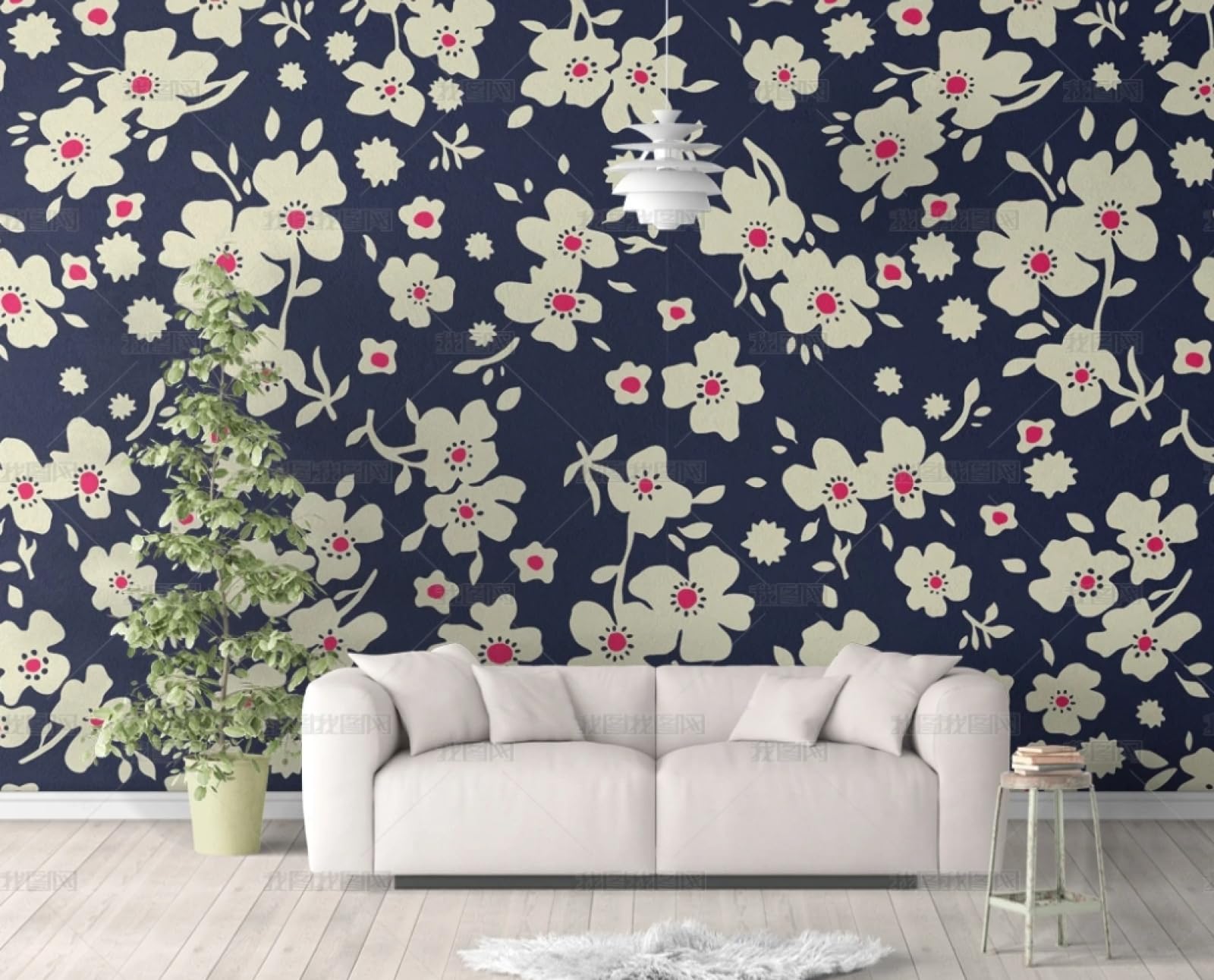 Papier peint autocollant imperméable pour masquer imperfections mur et meuble vinyle