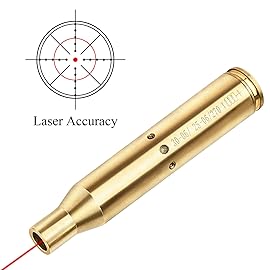 EZshoot for 30-06 25-06 and 270 Bore Sight Laser Red Dot Cartridge Boresighter with 3 Batteries
