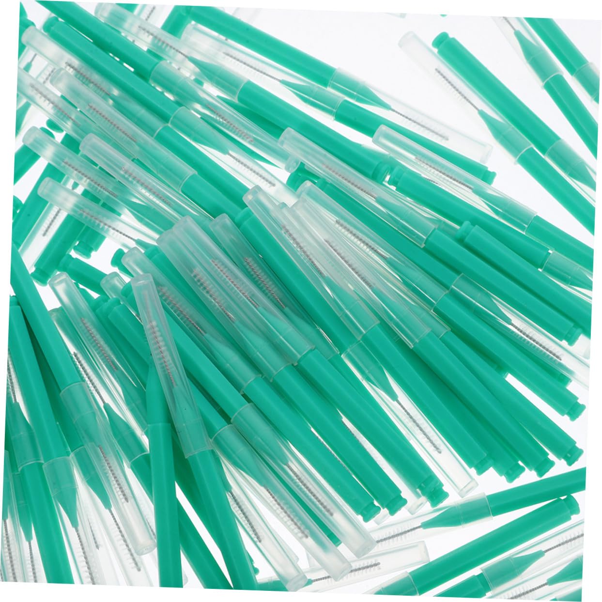 Gatuida 200 Piezas Cepillos Interdentales de Cepillo de Limpieza Interdental Limpiador de Hilo Dental Palillo Herramienta de Limpieza Dental para Uso Diario