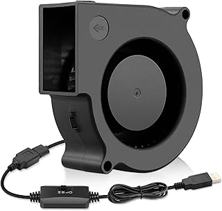 Wathai 75mm USB Blower Fan: Powerful Turbine Centrifugal Cooler for DIY and Cabinet Use