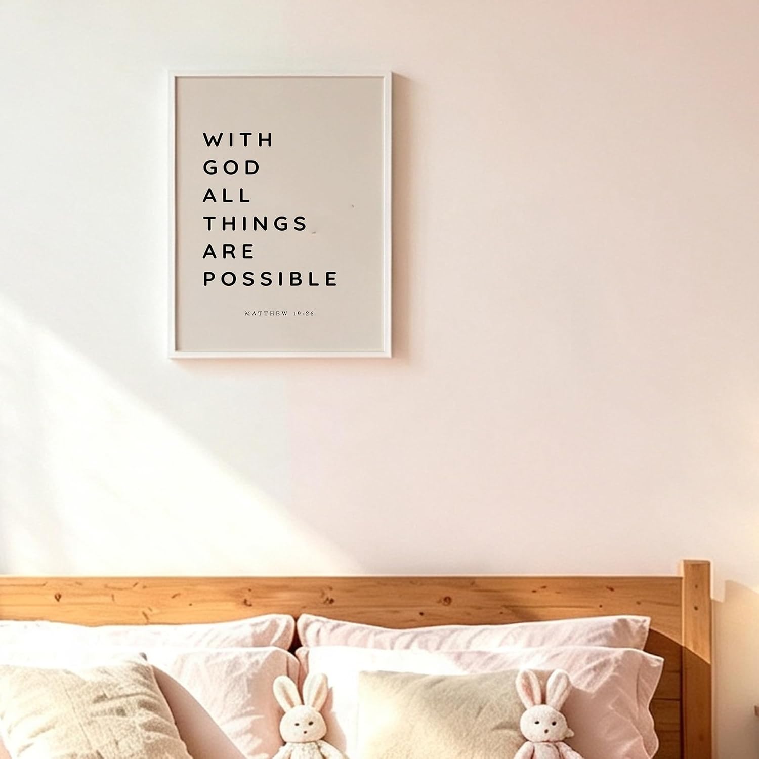 8X47MKATT Christian Bible Verse Canvas Print Minimalist Wall Art Unframed image 5