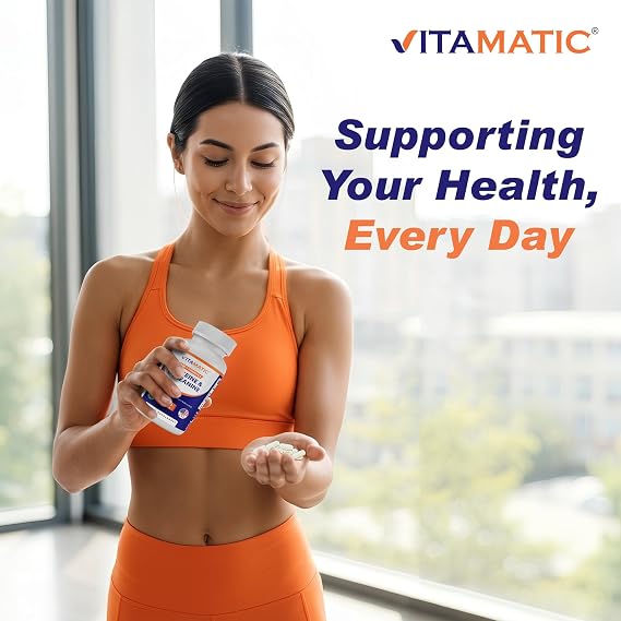 Vitamatic L-Theanine 200 mg with Caffeine 100 mg, 120 Tablets