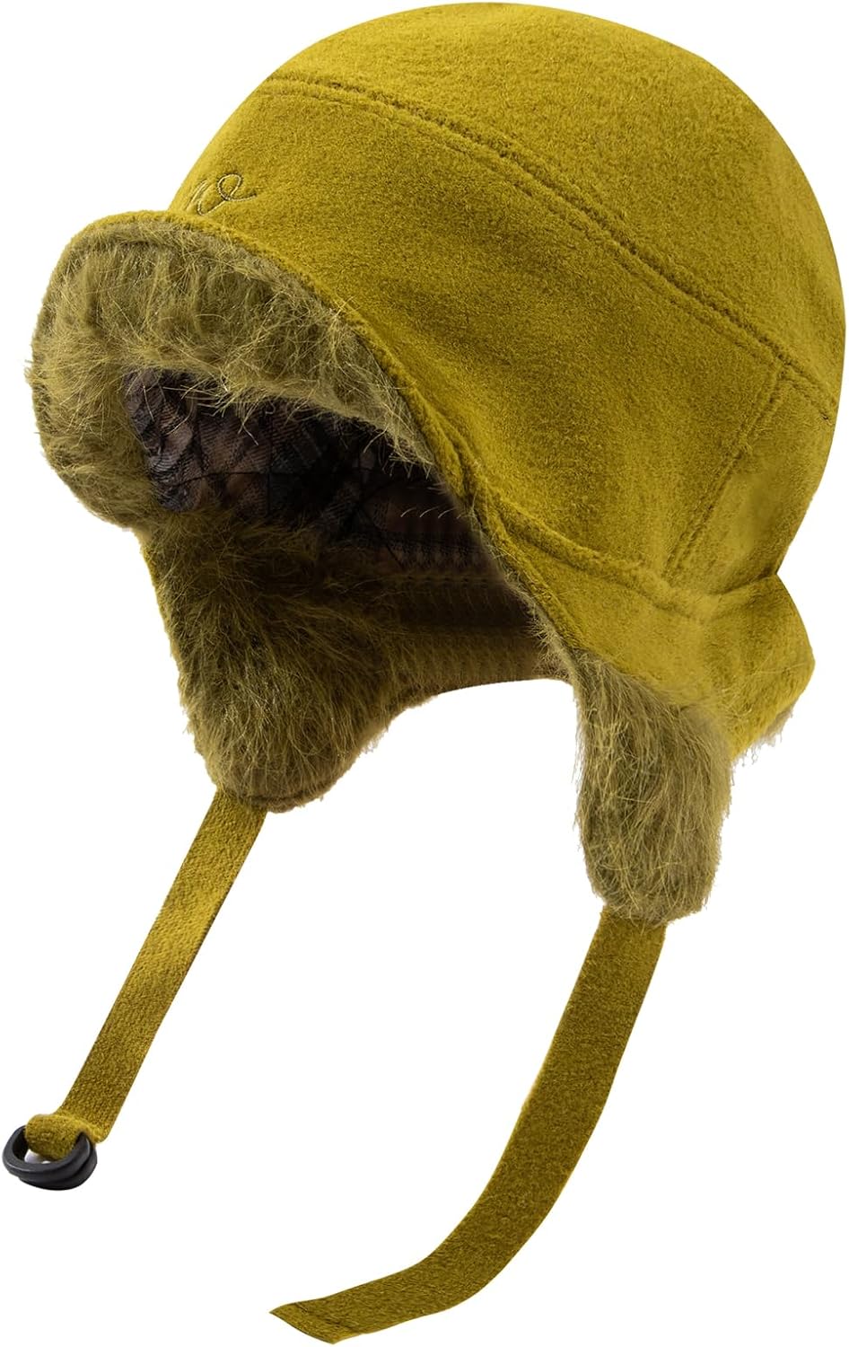 Fleece Trapper Hats with Visor Women Winter Ear Flap Ski Cap Warm Russian Ushanka Hat Windproof Eskimo Aviator Hat