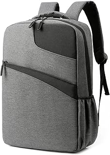 شنطة ظهر بسوستة مضادة للسرقة 43.2 سم للرجال للمدرسة والعمل واللاب توب، شنطة مقاومة للماء سفرية بمخرج USB، للرجال والنساء من انيرجي
