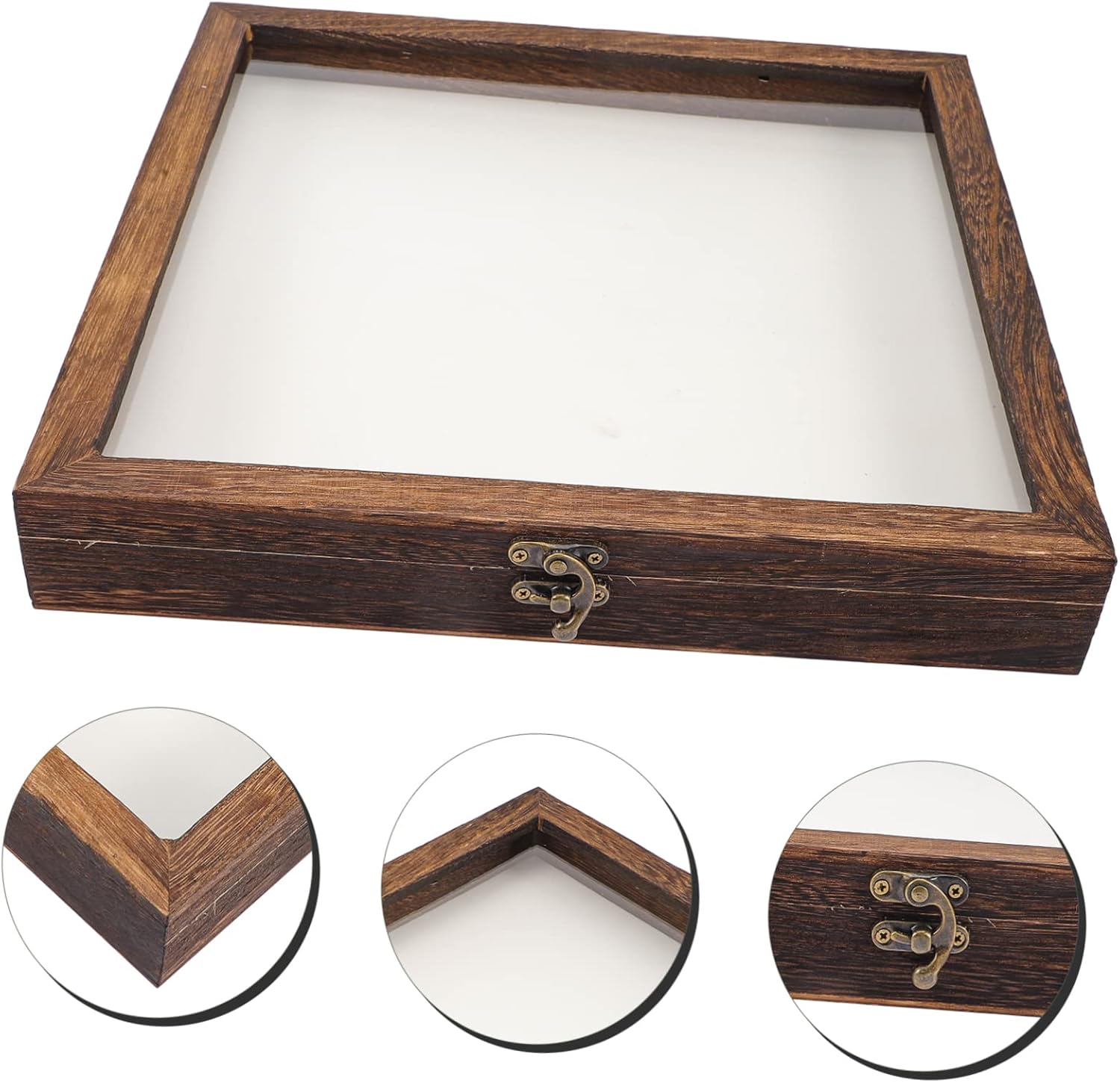 Zerodeko Butterflies Display Case Wooden Insect Specimen Box with Lid Eva Padding and Portable Design for Collecting and Showcasing Specimens Crafts Jewelry and More