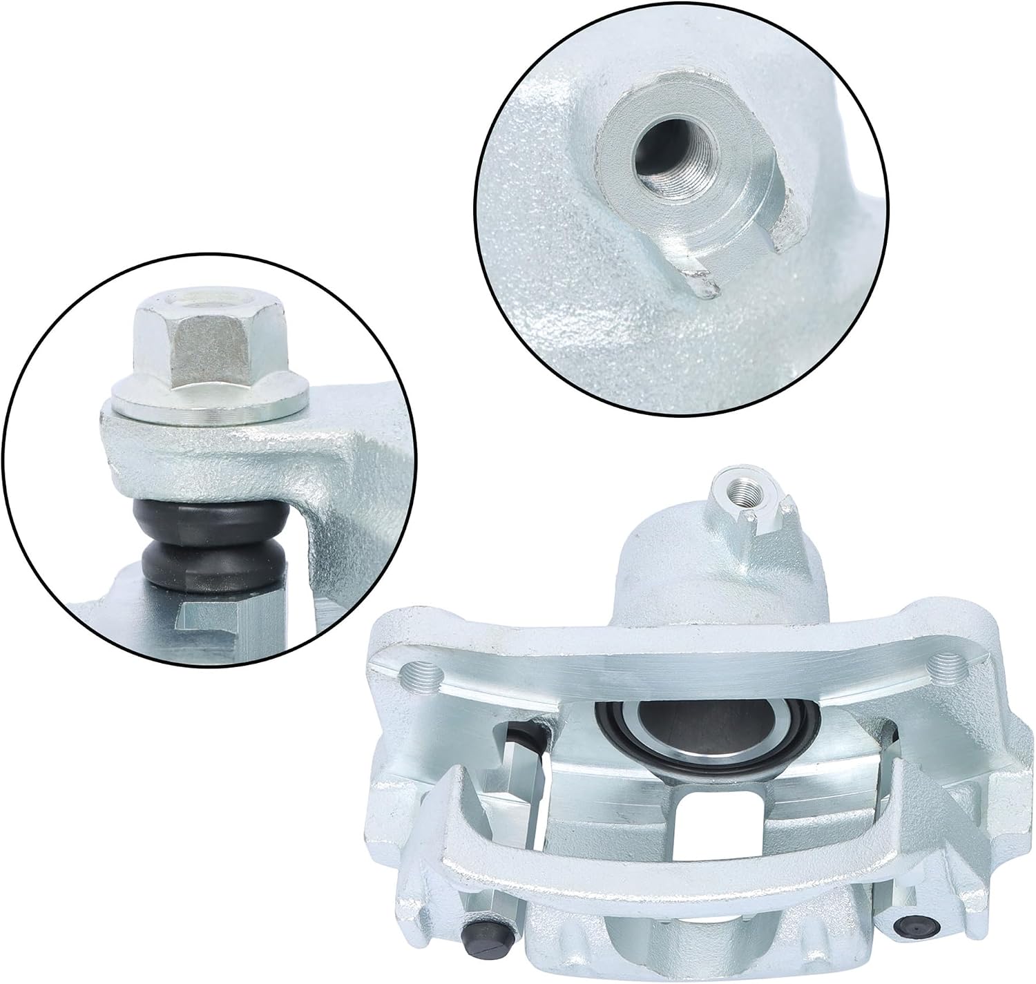 2 Pcs Disc Brake Caliper with Bracket Replacement for 4Runner 2003-2009 Replacement for FJ Cruiser 2007-2014 Rear Driver and Passenger Side 19B2727 19B2726