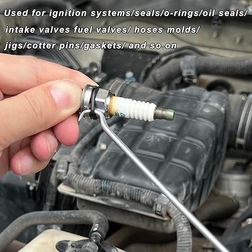 Miniatura 6 de YOFOTHS Juego de púas y ganchos, 6 piezas de herramientas automotrices para sello de aceite de automóviljunta tórica mecánico extractor largo, juego