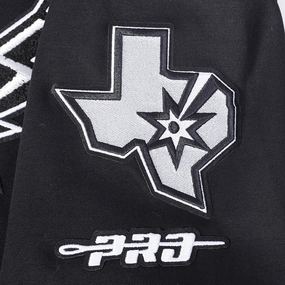 Pro Standard Mens NBA San Antonio Spurs Victor Wembanyama #1 Classic Player Button Down Black/Gray S - Image 6