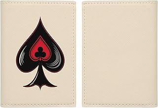 Aceess of Spades Passport Holder Cover Wallet Card Case with Vaccine Card Slot Travel Accessories for Women Men