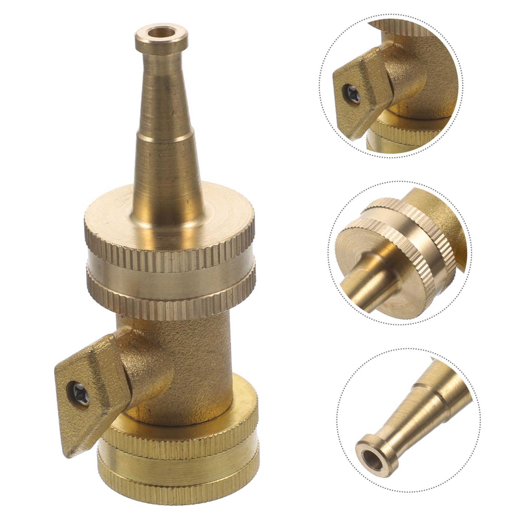 Abaodam 2 Ensembles buse en laiton buse de tuyau d'arrosage pulvérisateur jet de jardin pour machines agricoles soupape de tuyau vanne d'irrigation valve de d'arrosage Doré