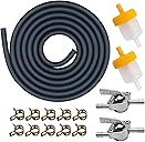 Strongthium 3/16 Fuel Line Hose Kit for Scooters ATVs Dirt Bikes Mini Bikes & Go-Karts with 3/16 Gas Clamps Valve & Filters 6.6 FT