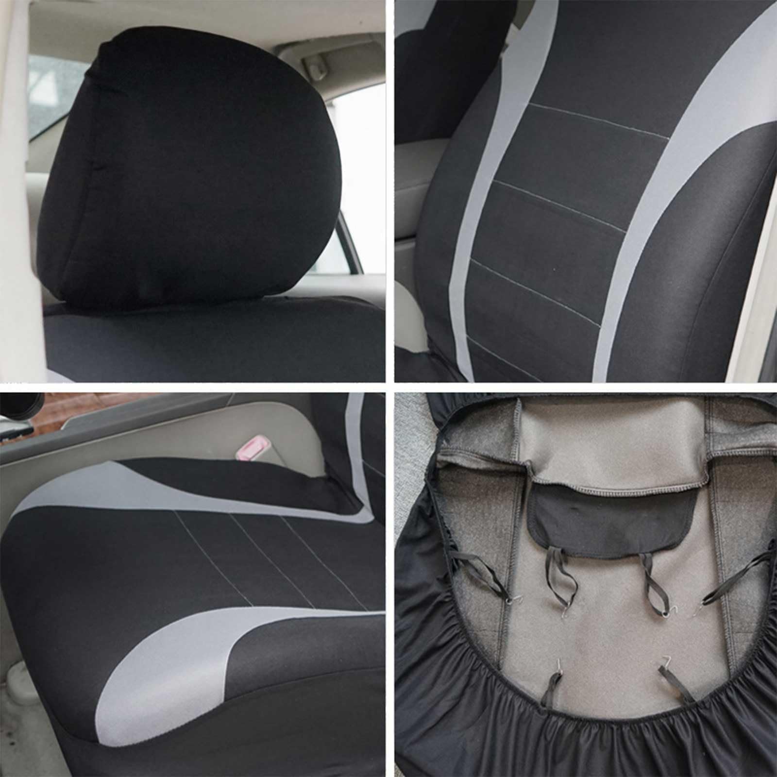 Autositzbezüge Set Für FIAT 500L Living(351)/500L MPW(351)/500L PRO(330)/500L Trekking(330), 5 Sitzer Allwetter Vorder Und Rücksitze Autositz Schonbezug Atmungsaktiv Auto-Innenraum Zubehör