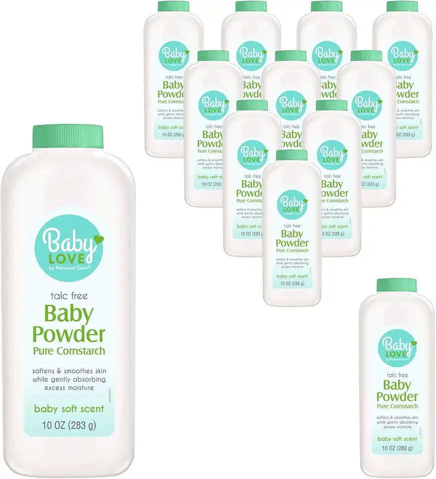 Baby Powder, Pure Cornstarch, 10-oz. (pack of 12)