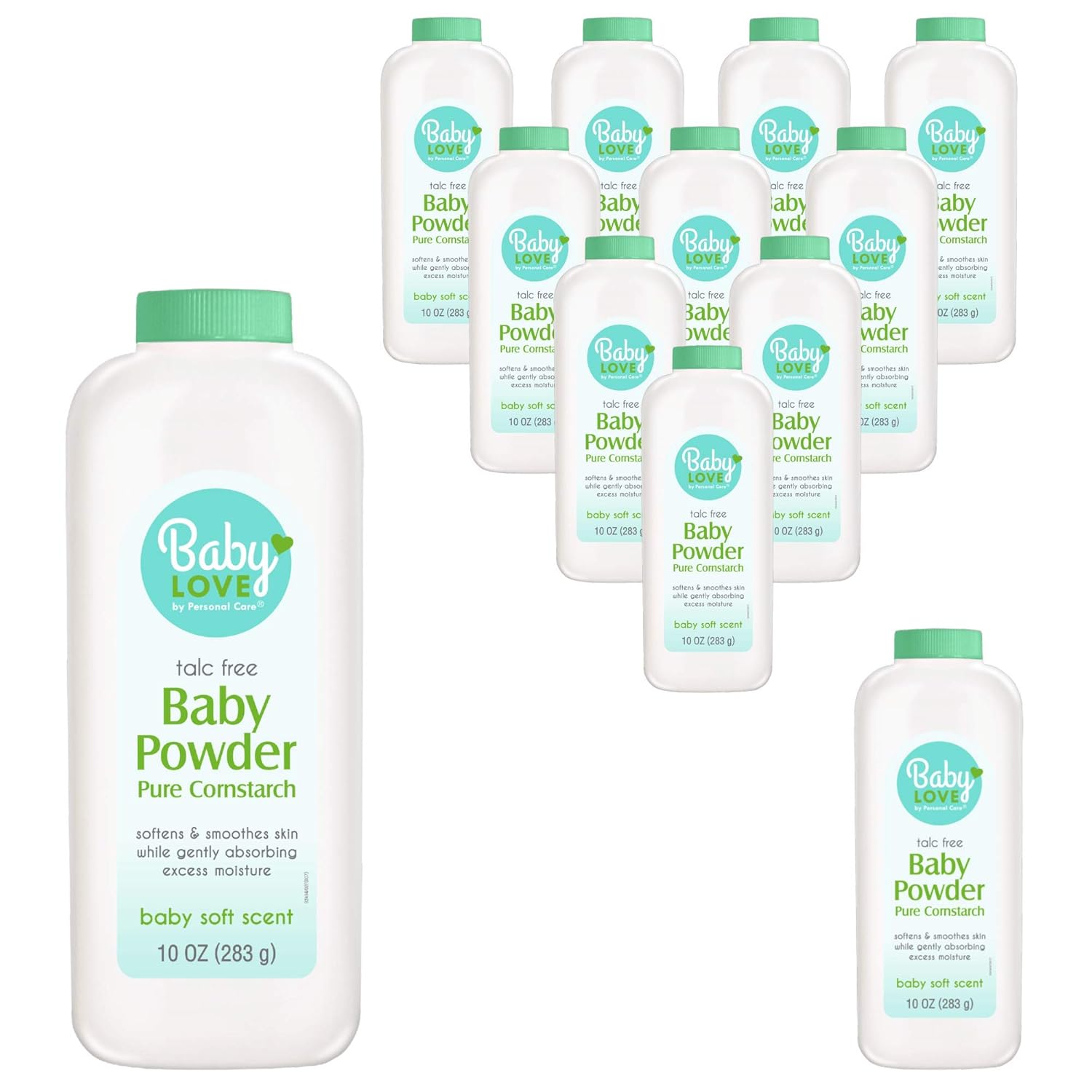 Buy Baby Love Baby Powder With Cornstarch - Talc-free Prevents Rashes And Soothes Skin With Baby Soft Scent 10 Ounces 12 Bottles Bulk Value Pack Online In Indonesia B08q8gzj7p