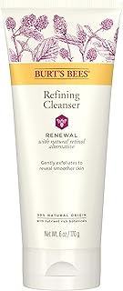 Burt's Bees Renewal Refining Cleanser with Bakuchiol Natural Retinol Alternative, 6 Oz (Package May Vary)