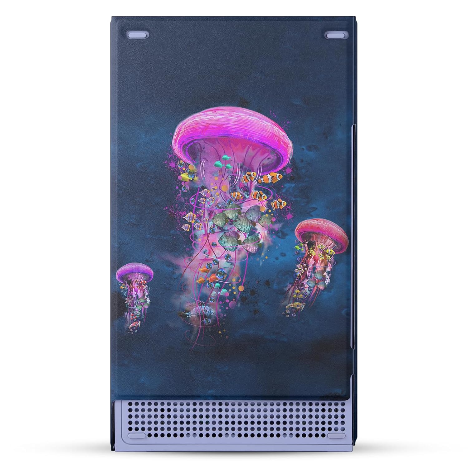 Head Case Designs Officially Licensed Dave Loblaw Pink Jellyfish Sea 2 Game Console Wrap and Game Controller Skin Bundle Compatible With Xbox Series S Console & Controller Bundle