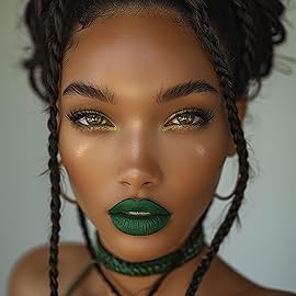 Depuplum Green Lipstick Matte for Women, Superstay Long Lasting Lipstick Smudgeproof Liquid Lipsticks, Cruelty Free Lip Makeup (DM02 Green Forest)