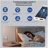 Chargeur USB-C 65 W, Chargeur Rapide GaN multiport à 2 Ports, Ultra-Fin, Compatible avec MacBook Pro/Air, téléphones Portables, iPad, iPhone et Samsung Galaxy - 6