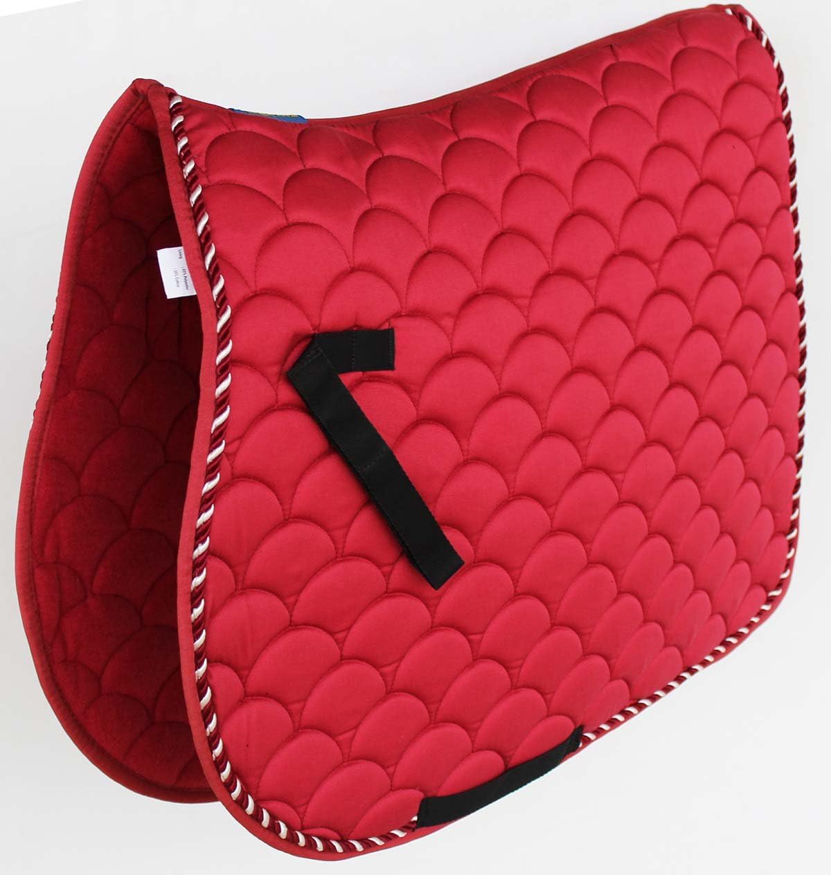 Horse English Quilted Contoured All-Purpose Trail Saddle Pad Maroon 7296BG