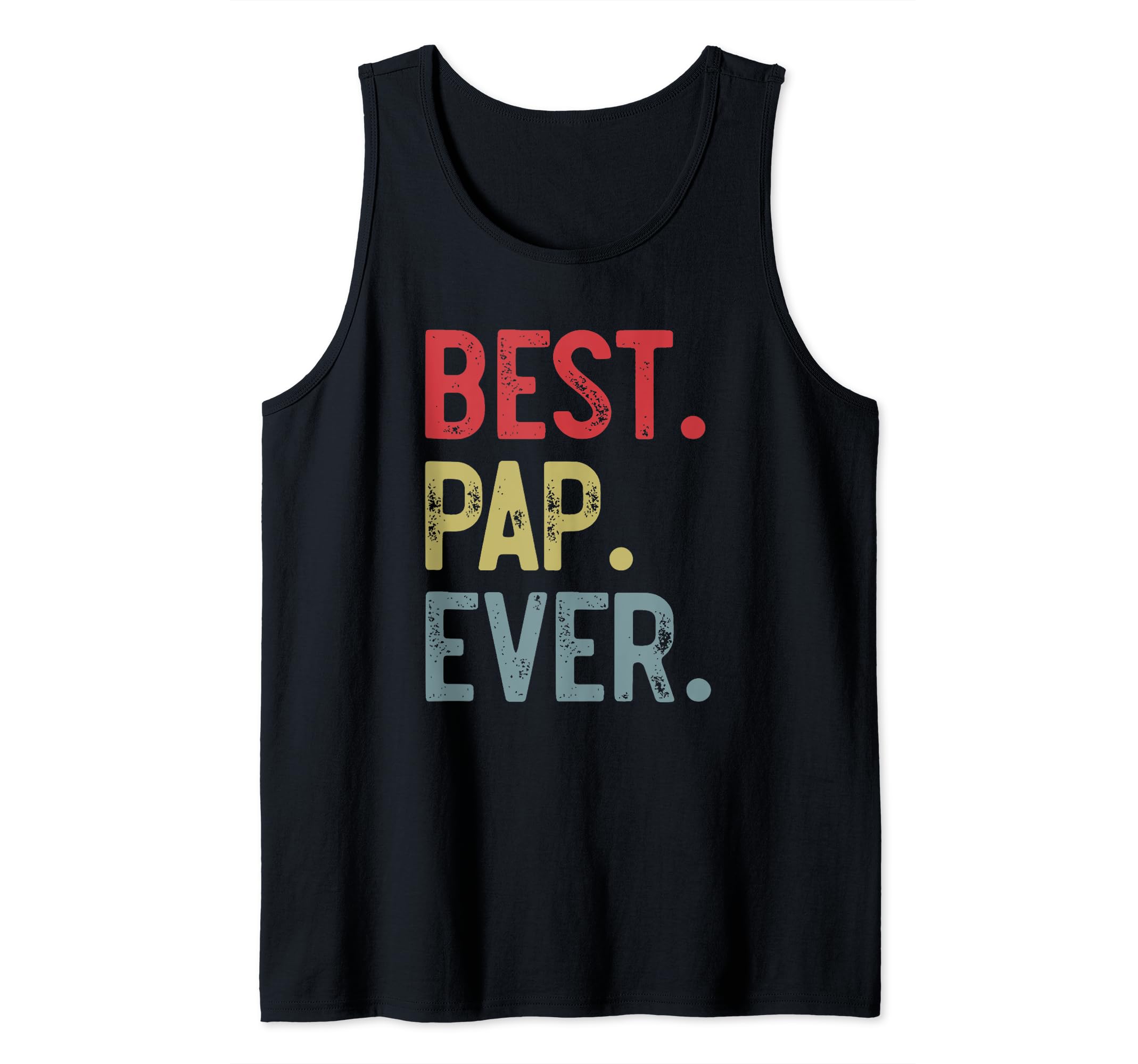 Mens Best Pap Ever Vintage Father's Day for Pap Grandpa Tank Top