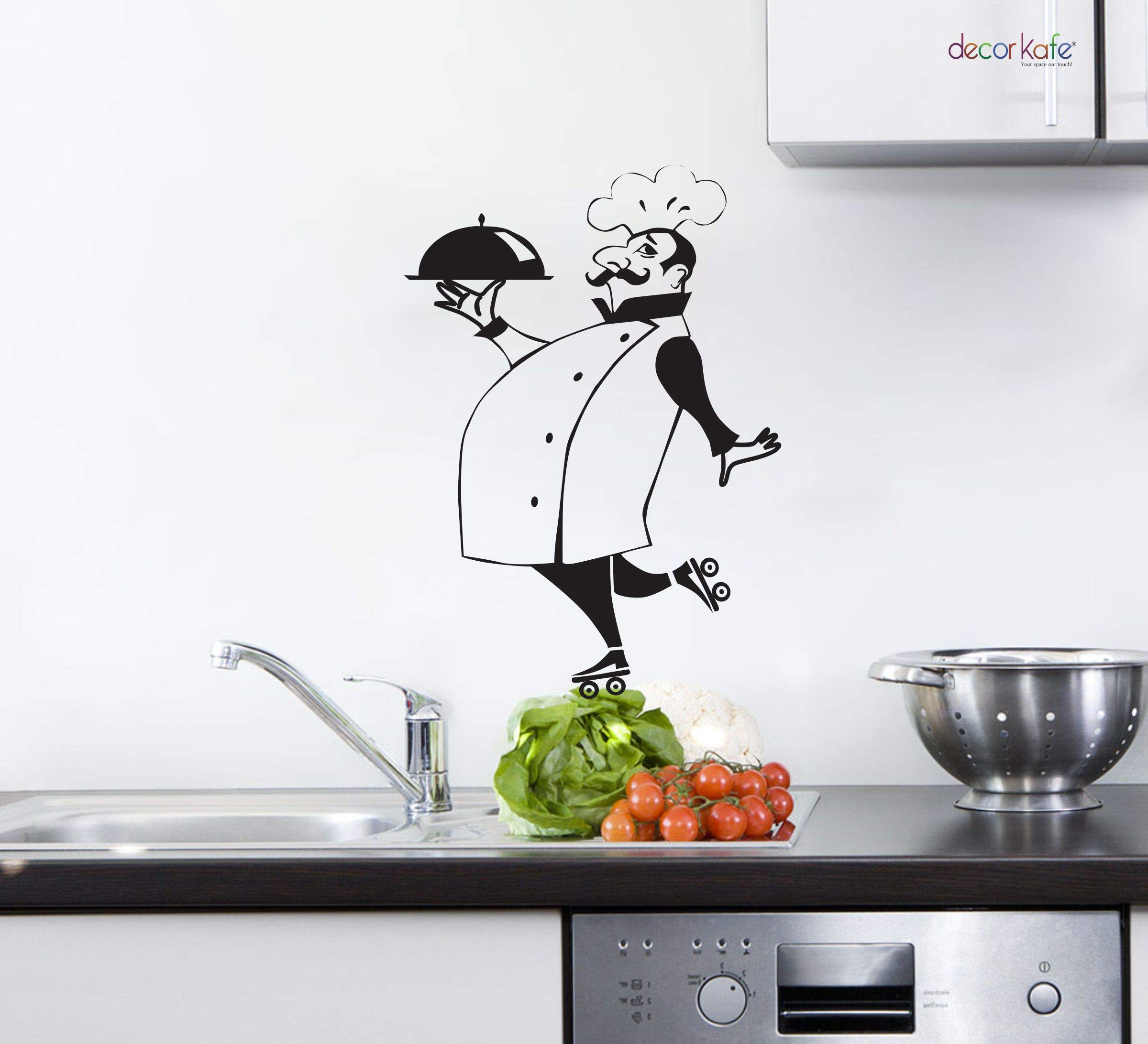 Sticker Hub Kitchen Fat Chef Wall Stickers BS297F