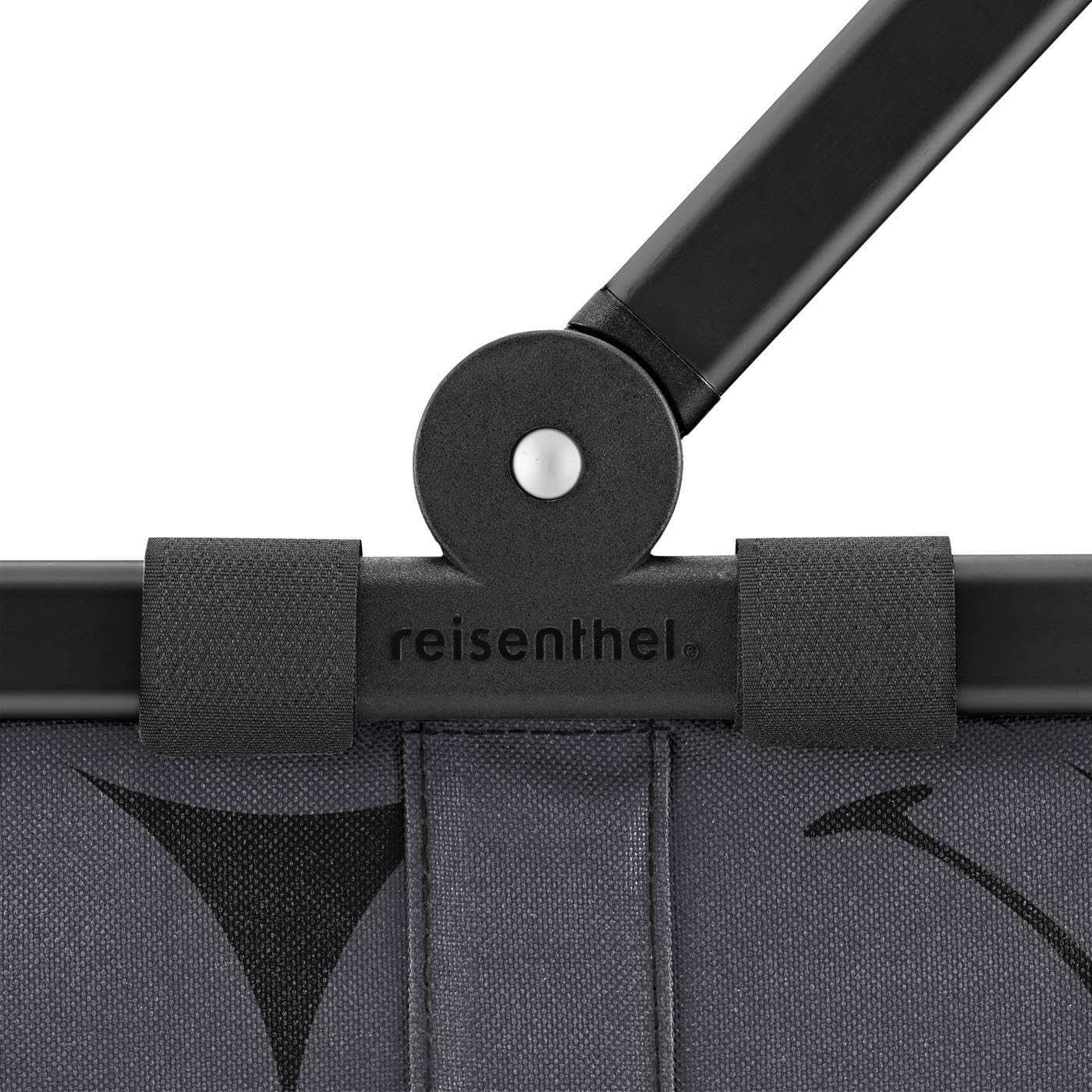reisenthel carrybag smiley grey – Stabiler Einkaufskorb mit viel Stauraum und praktischer Innentasche – Elegantes und wasserabweisendes Design – Bild 2