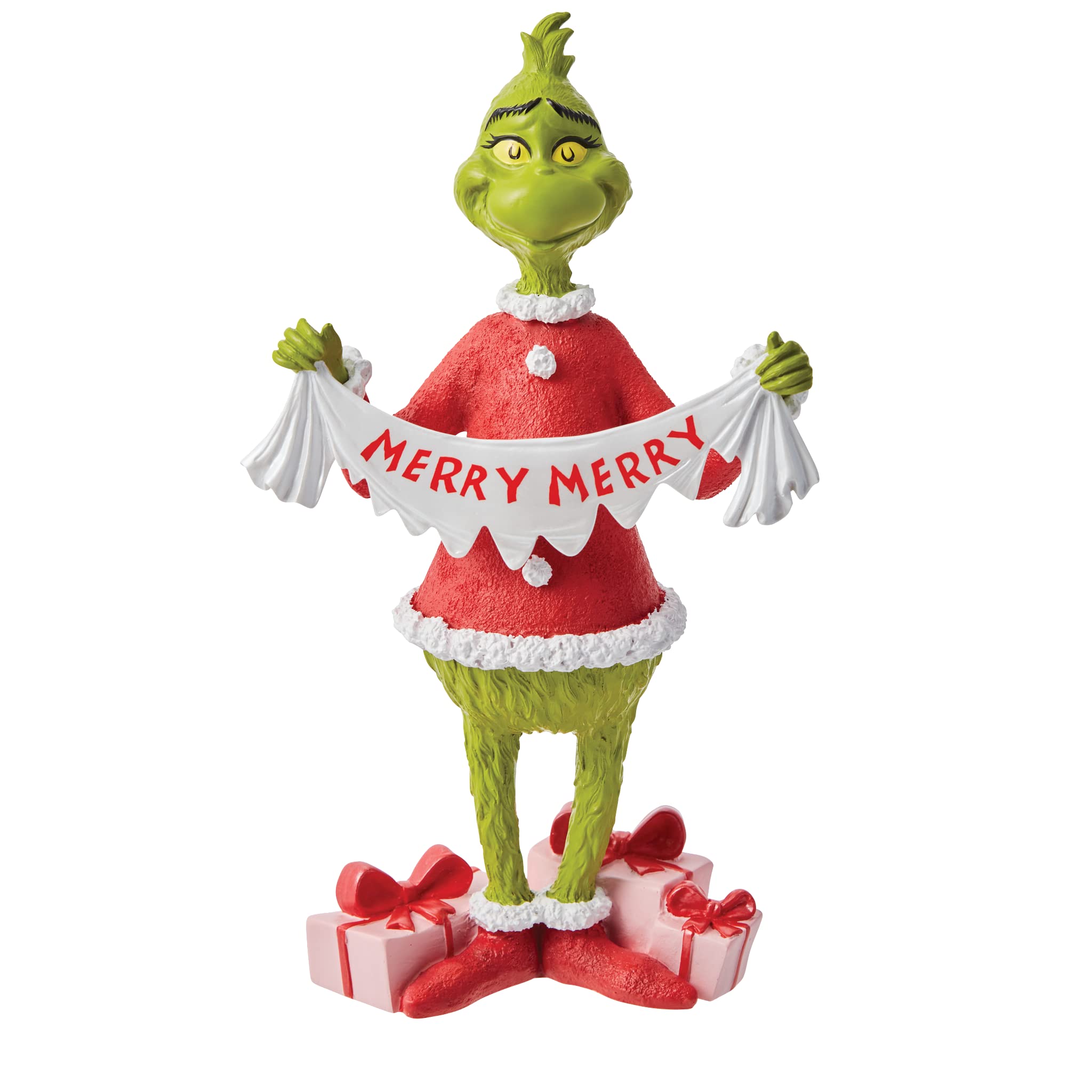 Grinch Department 56 objet décoratif Noël bannière 22 cm