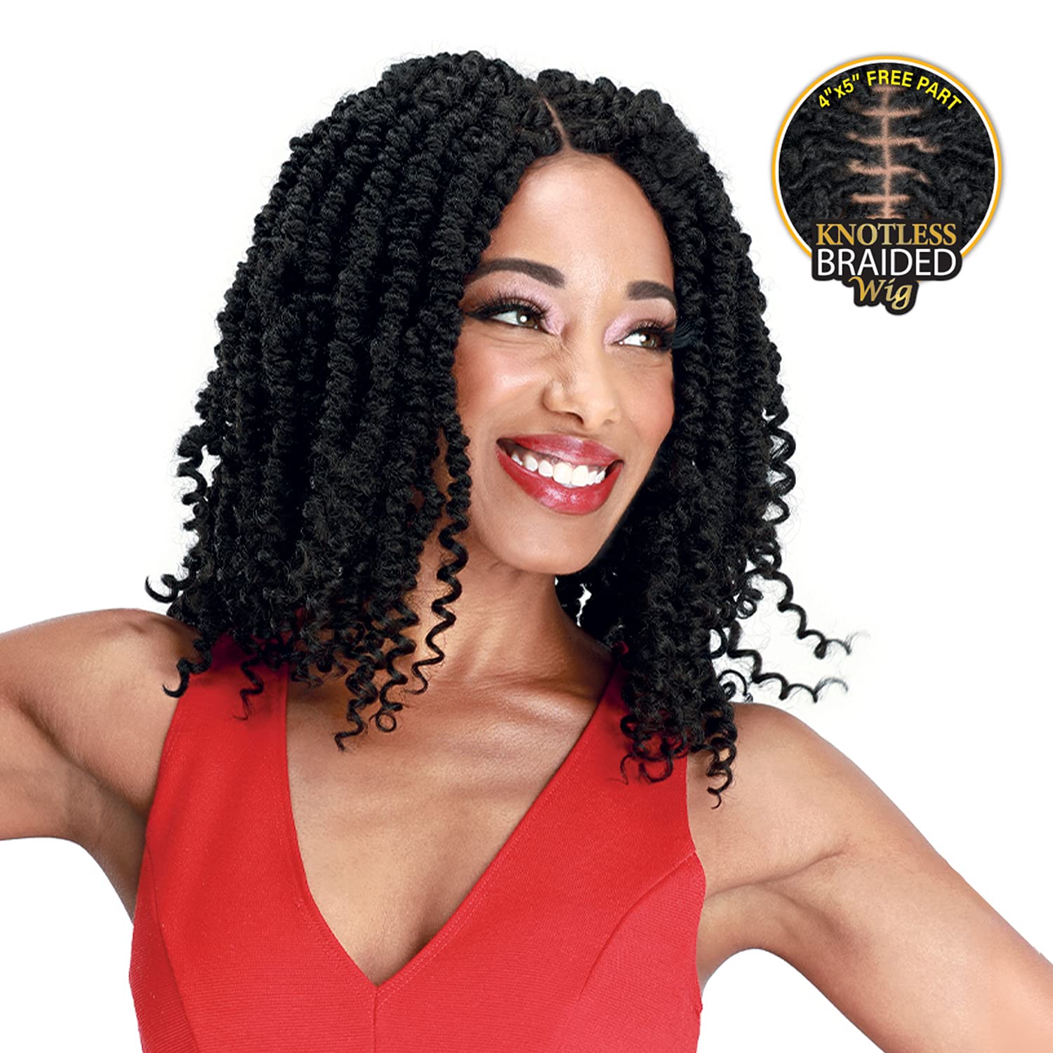 Sis, Zury Synthetic Knotless Braid Lace Front Wig - DIVA LACE PASSION TWIST V16 (613)