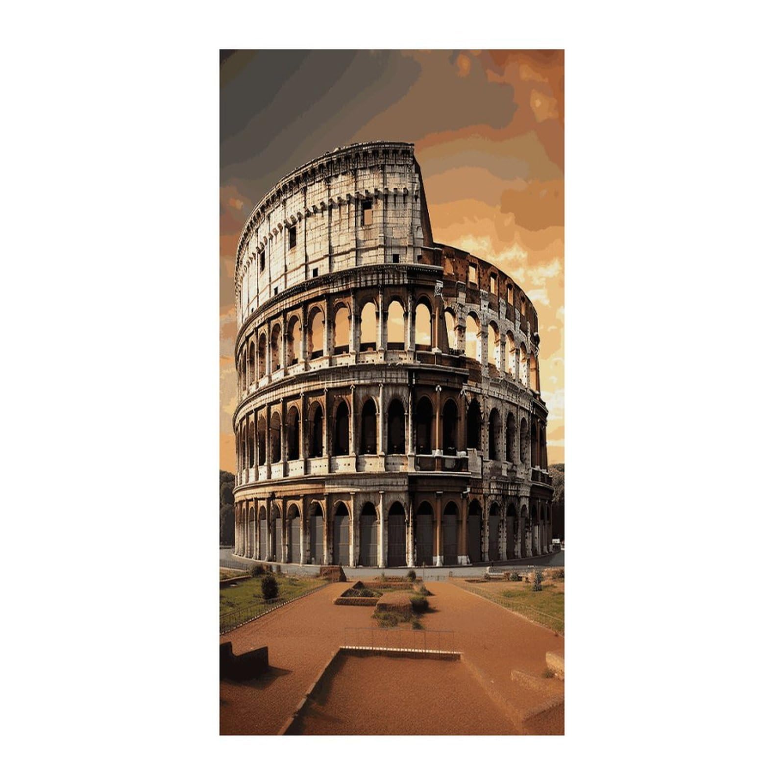 Fekiloot Style Ancient Colosseum Door Curtain Room Divider Curtains