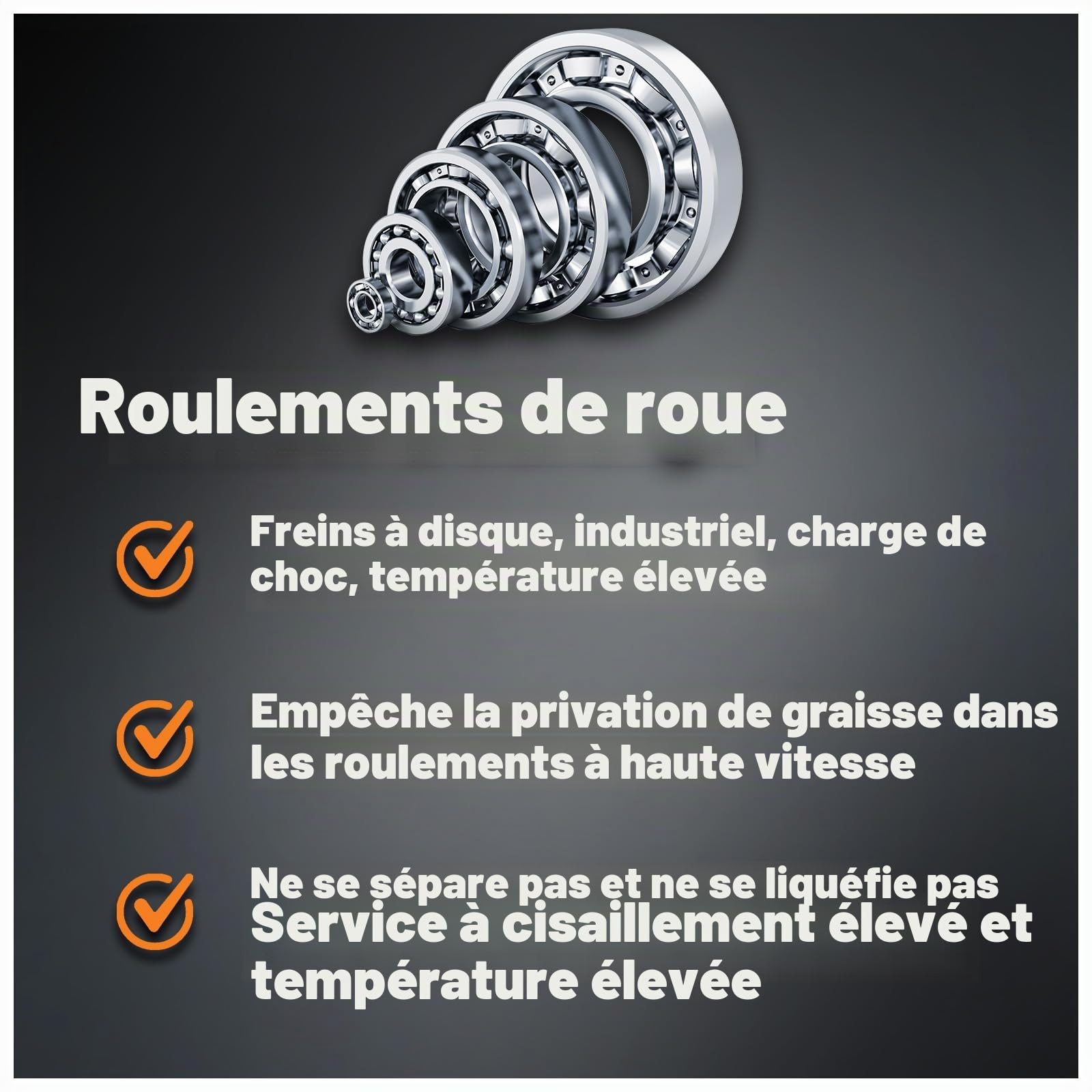 Graisse TRIAX Spheron, Super Résistante, Rouge, Haute Température 204°C, Ultra Adhérent, Extrême Pression; pour la: Sellette Camion, les Joints, les Pivots, les Roulements de Roues et le Châssis