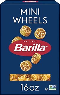 Barilla Mini Wheels Pasta, 16 oz - Non-GMO Durum Wheat Semolina, Kosher Certified, Kid's Favorite Al Dente Shape