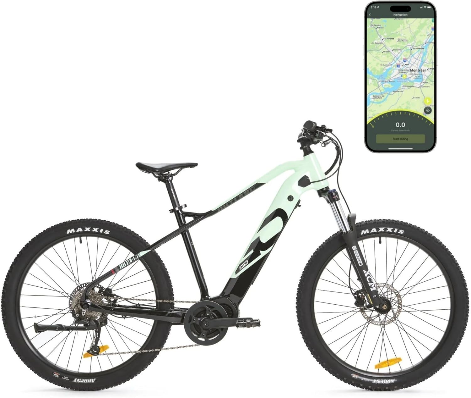iGO Outland Sawback RS Electric Bike, side view